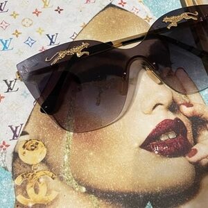 NWT - Leopard Cat Eye Sunglasses